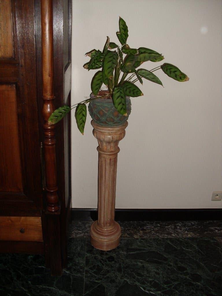 gepatineerde zuil / console, Ophalen