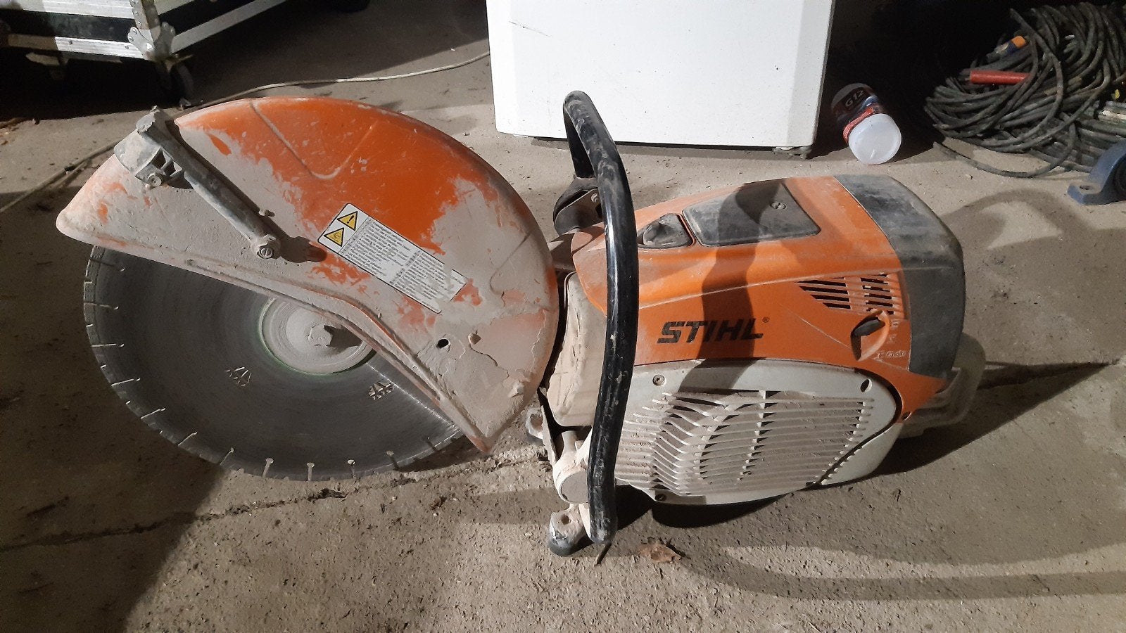 Stihl ts800 motordoorslijper, Enlèvement
