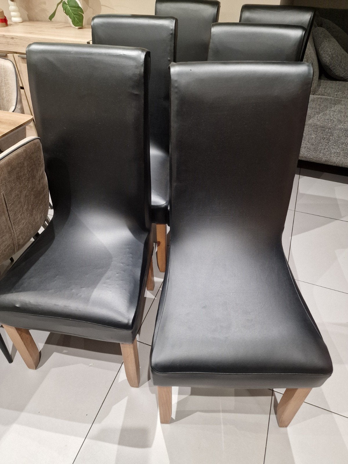 10 chaises salle à manger, Maison & Meubles, Enlèvement, Utilisé, Brun
