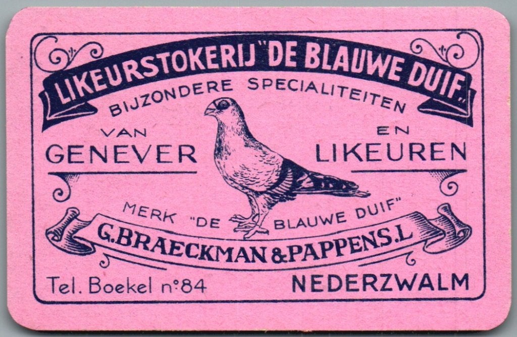 speelkaart - LK15298 - De blauwe duif, Verzamelen, Verzenden, Zo goed als nieuw, Speelkaart(en)