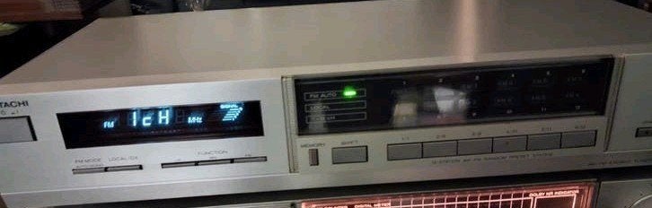 Tuner Hitachi FT-M44L et lecteur de cassettes D-E44, Enlèvement ou Envoi, Tape counter