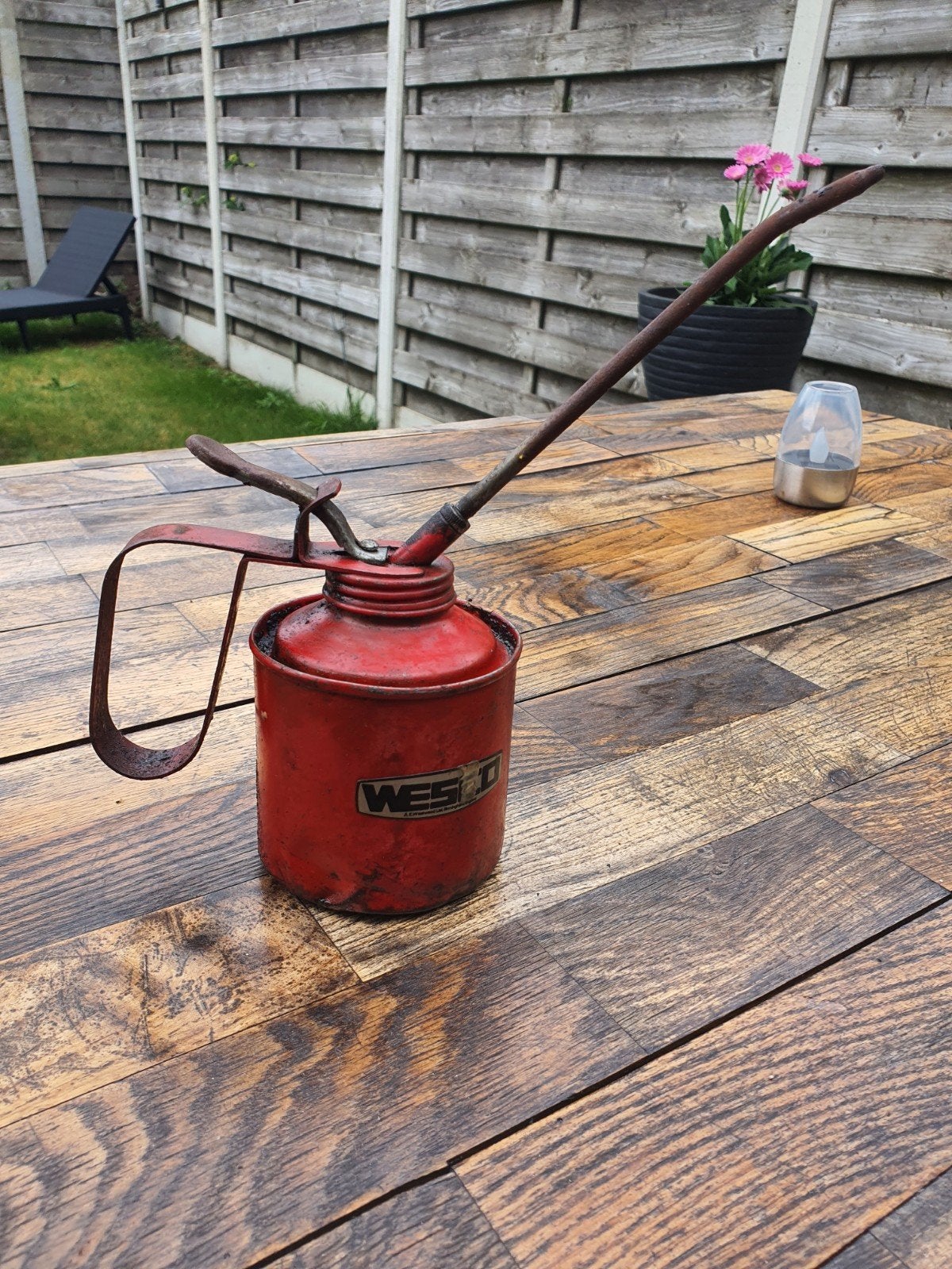 Vintage wesco oliepompje 60s, Ophalen