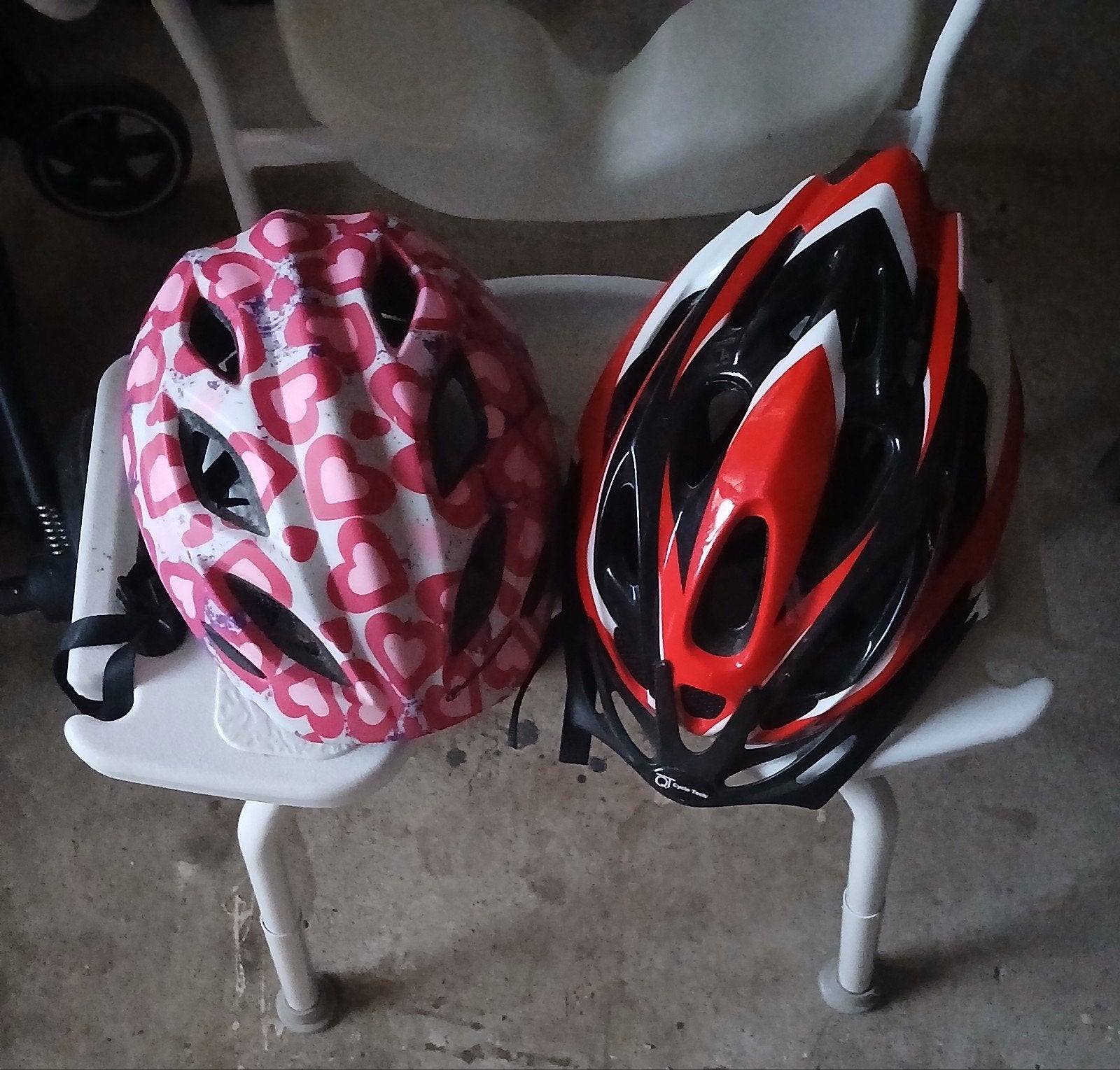 Helmen fiets, Ophalen