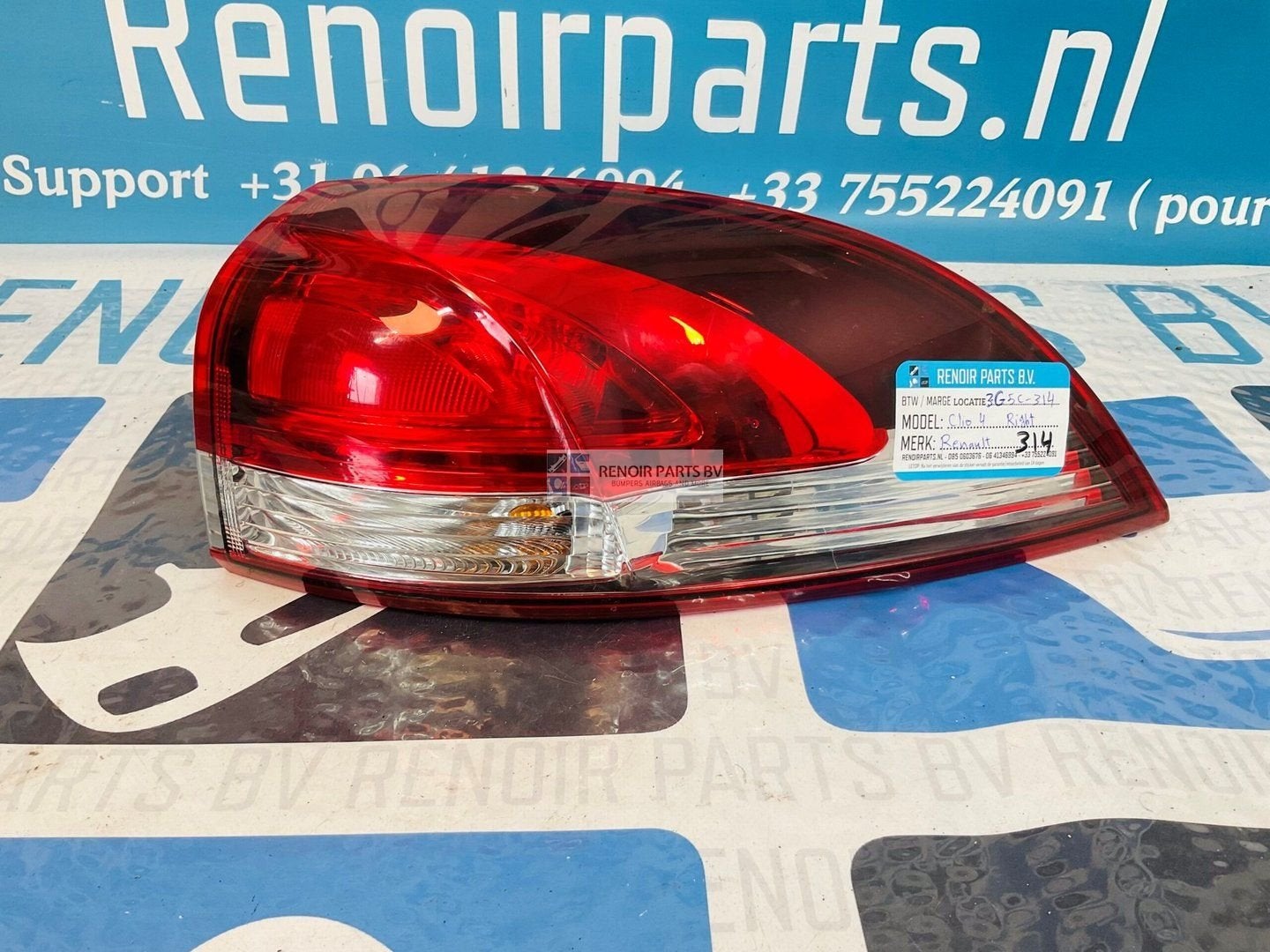 Achterlicht Renault Clio 4 Rechts 265507408R 3-G5C-314, -, Utilisé, -, Enlèvement ou Envoi