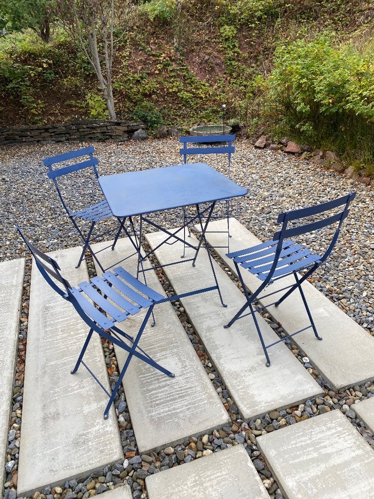 4 chaises et table de jardin Fermob, Tuin en Terras, Tuinmeubel-accessoires, Ophalen, Gebruikt