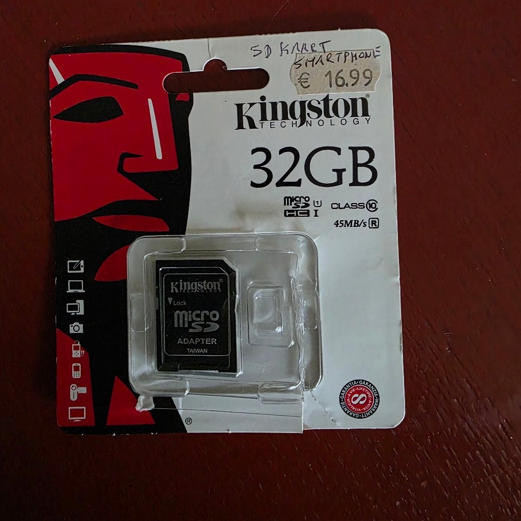 SD KAART KINGSTON 32 GB, Audio, Tv en Foto, Ophalen of Verzenden, Nieuw, SD, 32 GB