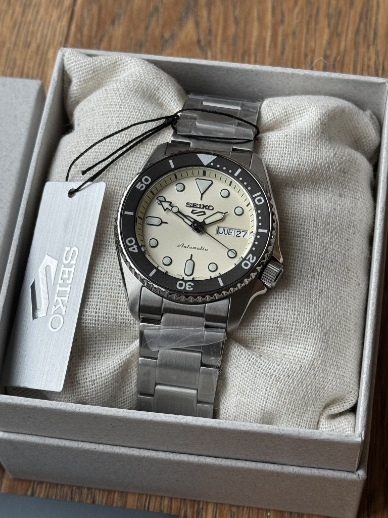 Seiko 5 sports SPRK31K1, Staal, Polshorloge, Nieuw, Ophalen of Verzenden