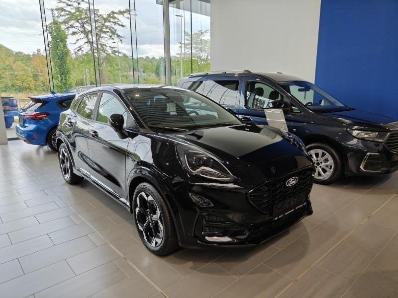 Ford Puma ST-Line X 1.0 Ecoboost 125pk M6, Auto's, Puma, Zwart, Handgeschakeld, Hybride Elektrisch/Benzine