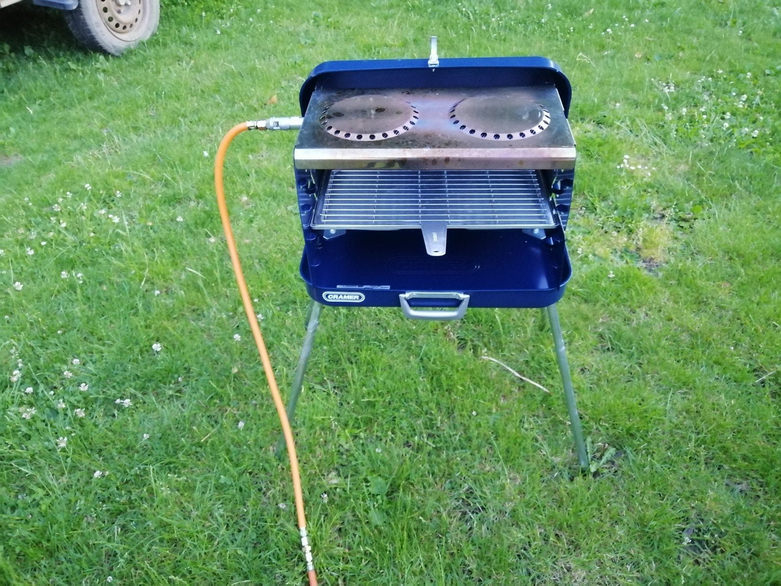 Rétro Cramer gas bbq, Caravans en Kamperen, Ophalen of Verzenden