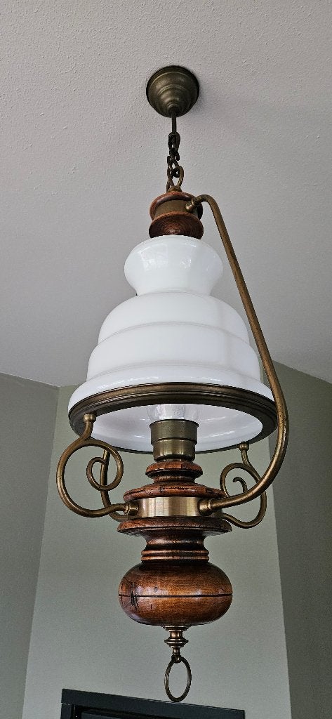 Stijlvolle hanglamp "Lampe Belge", Enlèvement, Utilisé