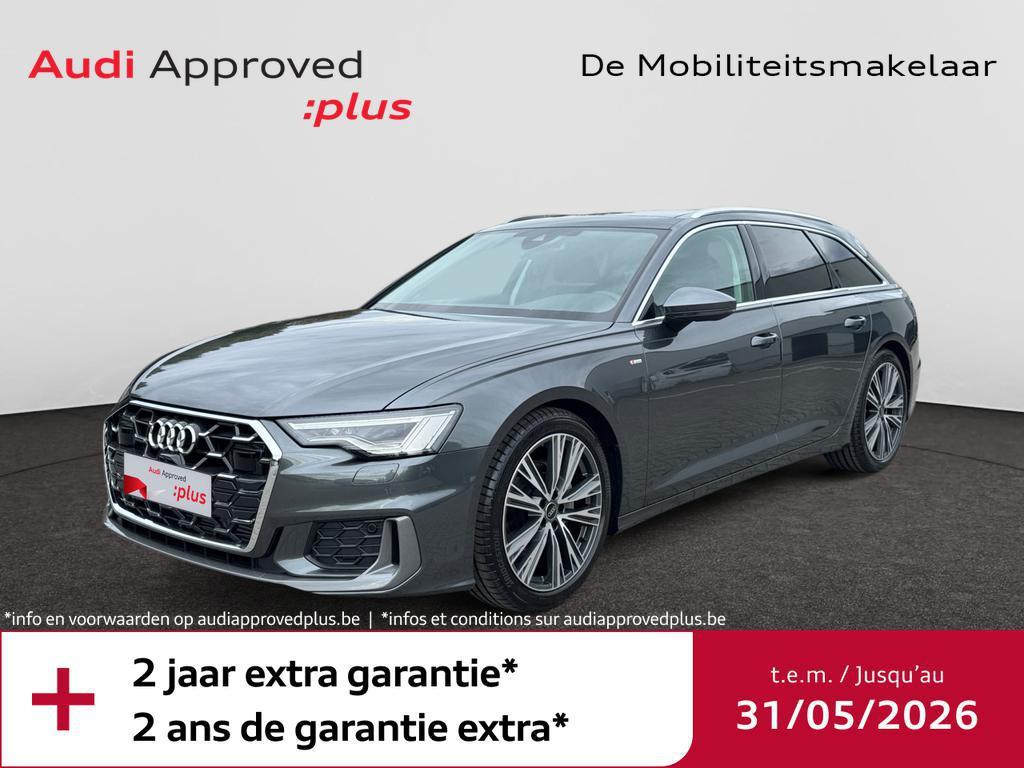 Audi A6 Avant A6 Avant 40 TFSI Business Edition S line S tro, Auto's, Audi, Automaat, Airbags, Break, Zilver of Grijs