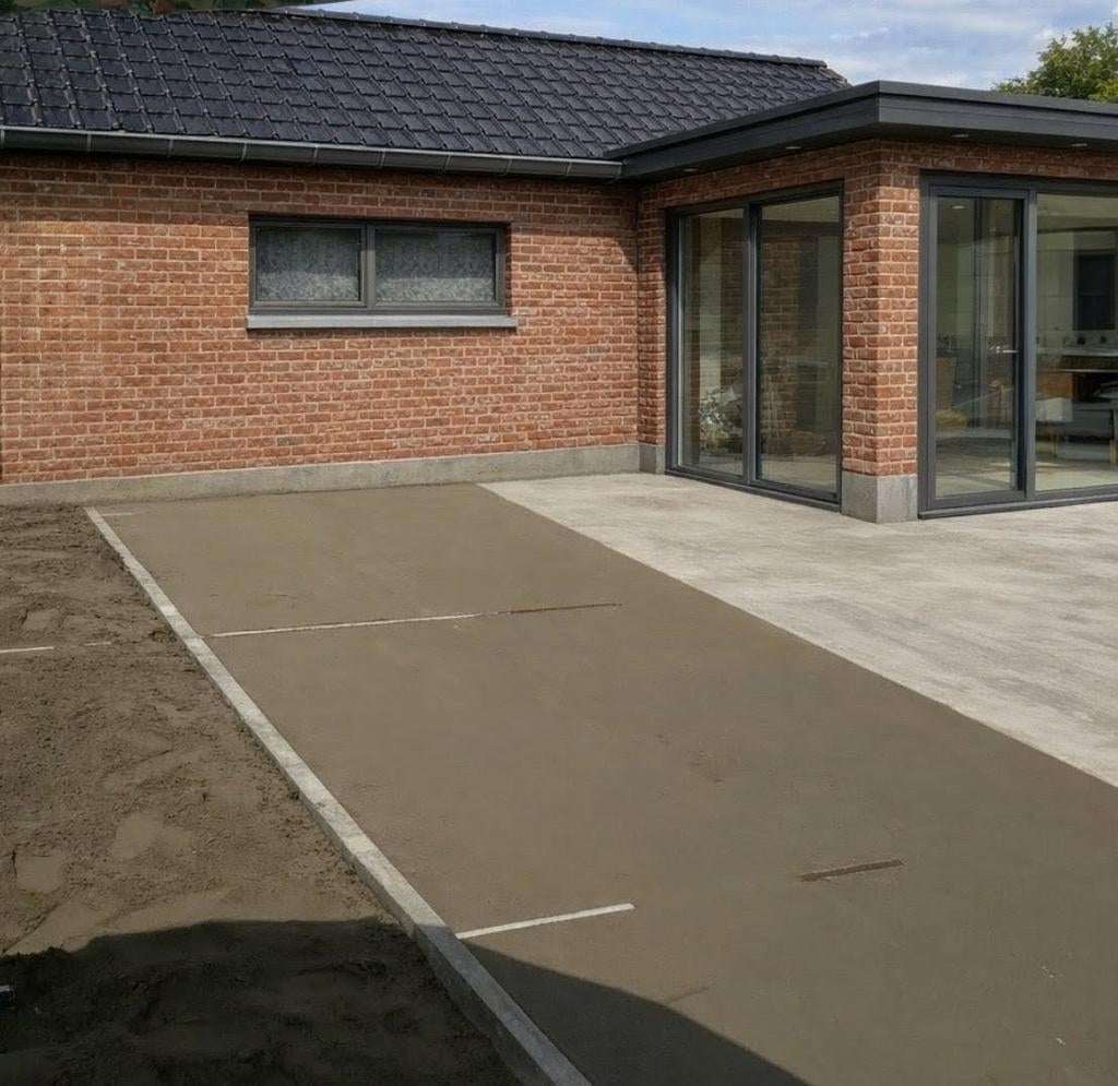 Terras aanleggen, tegels, dorpels, boordstenen plaatsen..., Enlèvement