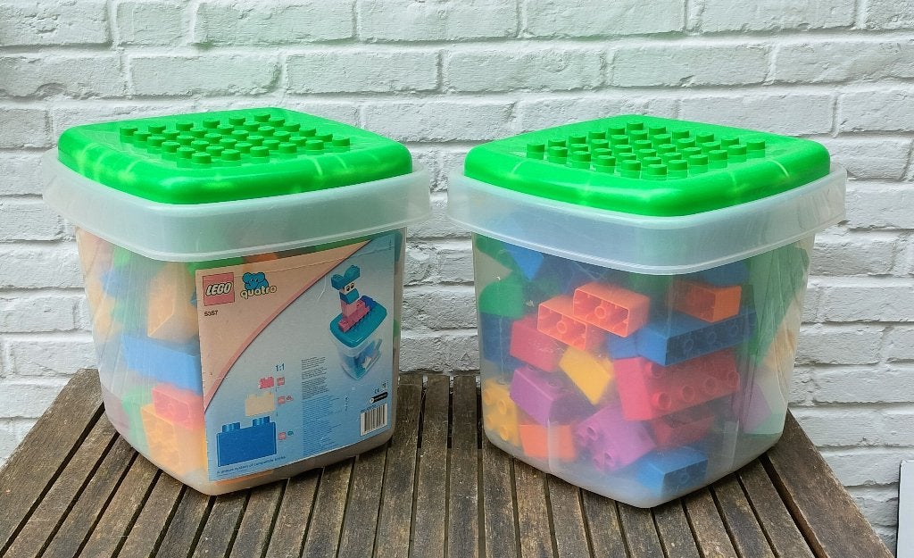 LEGO Quatro set. 2 boxen met 156 blokken. Setnummer 5357., Kinderen en Baby's, Ophalen, Gebruikt, Lego, LEGOLAND