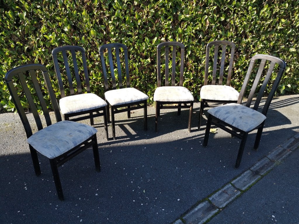 Chaises, Bois, Enlèvement, Noir, Cinq, Six Chaises ou plus