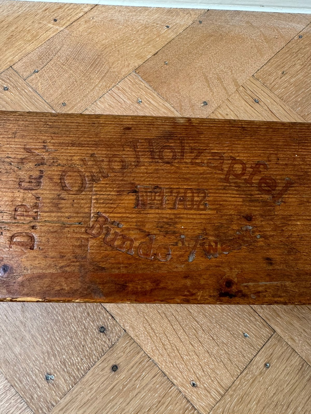 Antieke oude sigarenmal. OttoHolzaple, Enlèvement, Utilisé