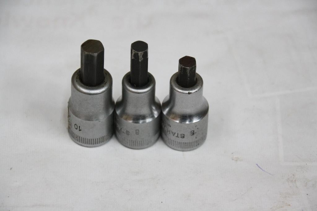 Drie Inbus dopsleutels 6 - 8 en 10mm merk Stahlwille, Ophalen of Verzenden, Nieuw