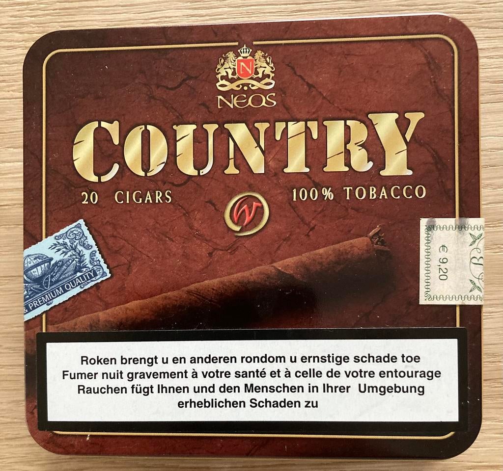 Neos Country Sigarendoosje, Verzamelen, Ophalen, Gebruikt, Overige typen
