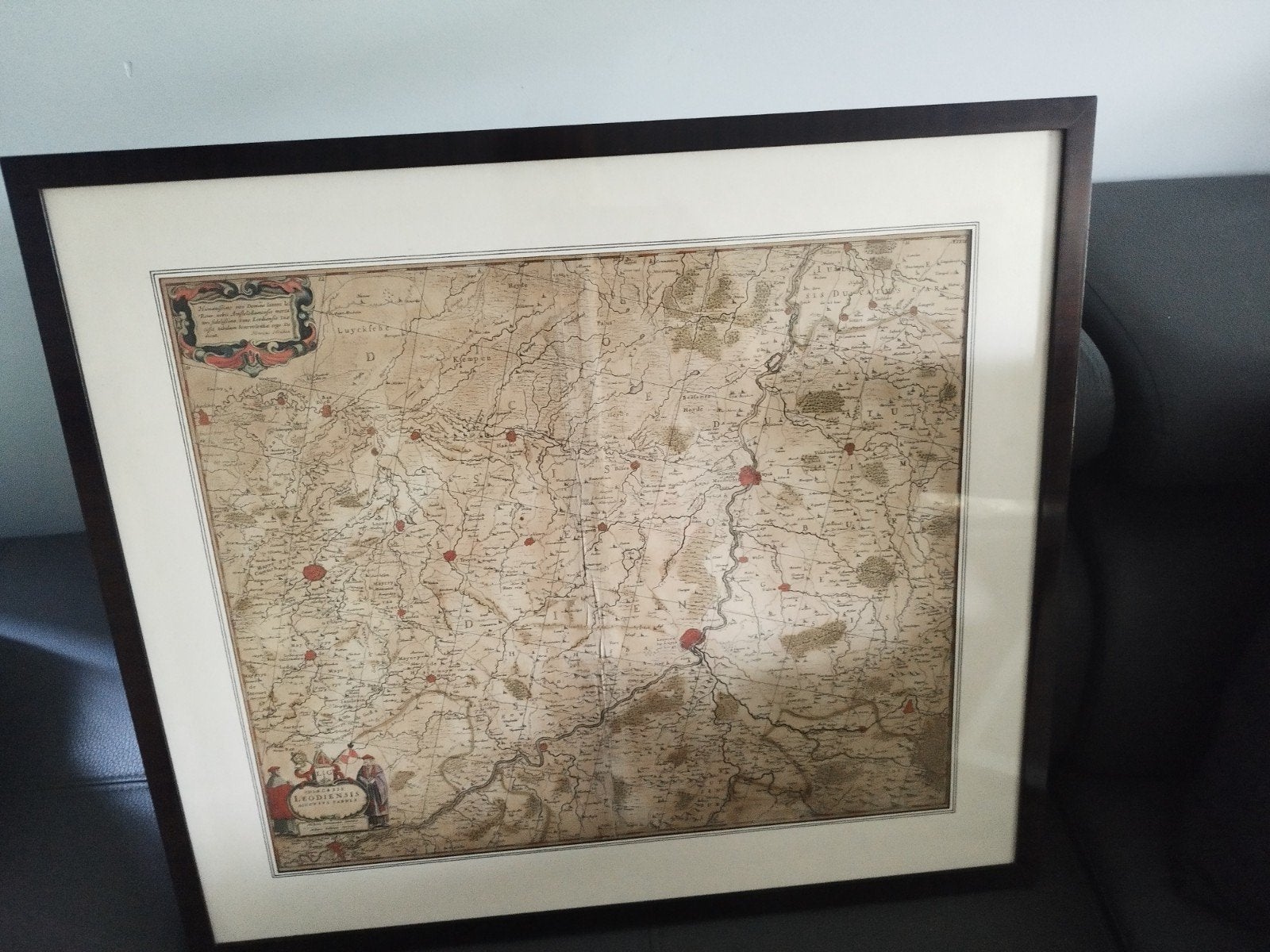 Carte géographique ancienne de la Principauté de Liège, Huis en Inrichting, Ophalen