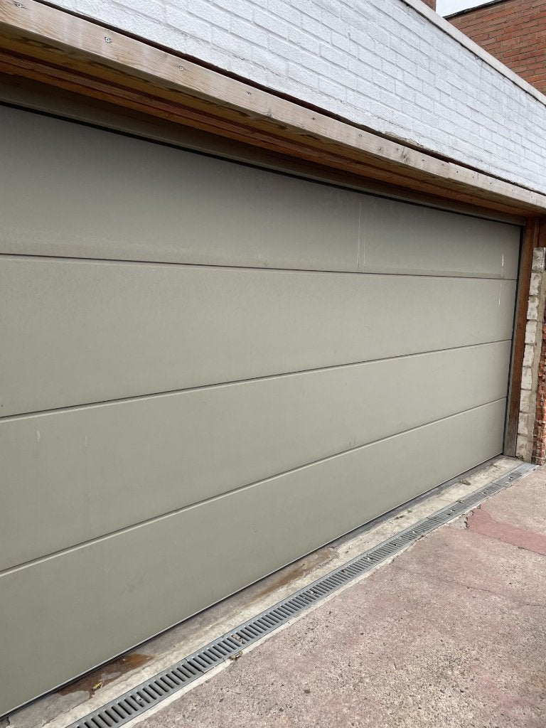 Sectionale garage poort 475x205, Ophalen, Garagedeur, Zo goed als nieuw, 120 cm of meer