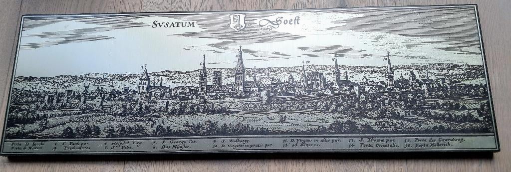 Ets gravure "Soest", Antiek en Kunst, Ophalen, Ets