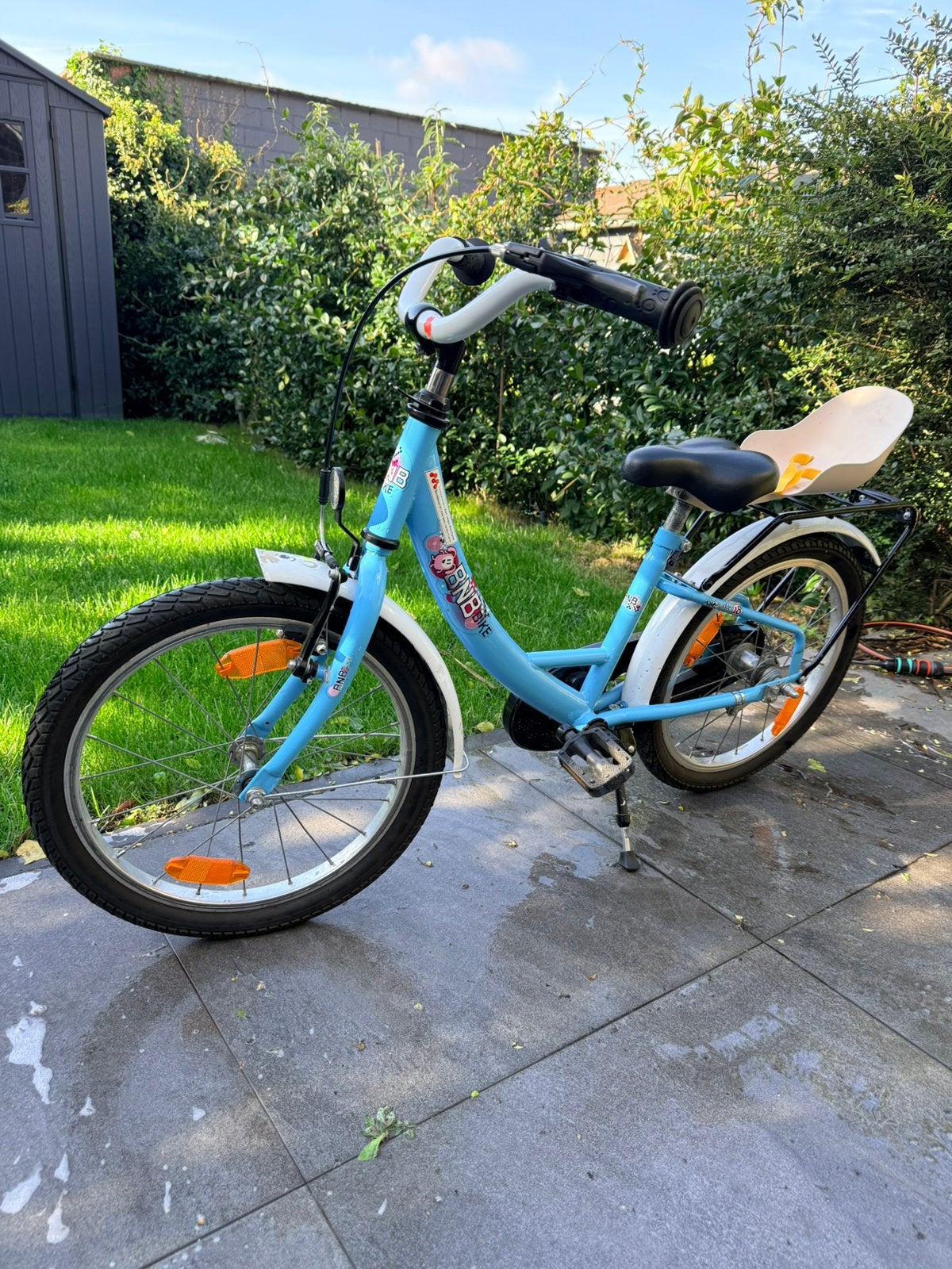 Kinderfiets lichtblauw 16 inch, Fietsen en Brommers, Ophalen, Gebruikt