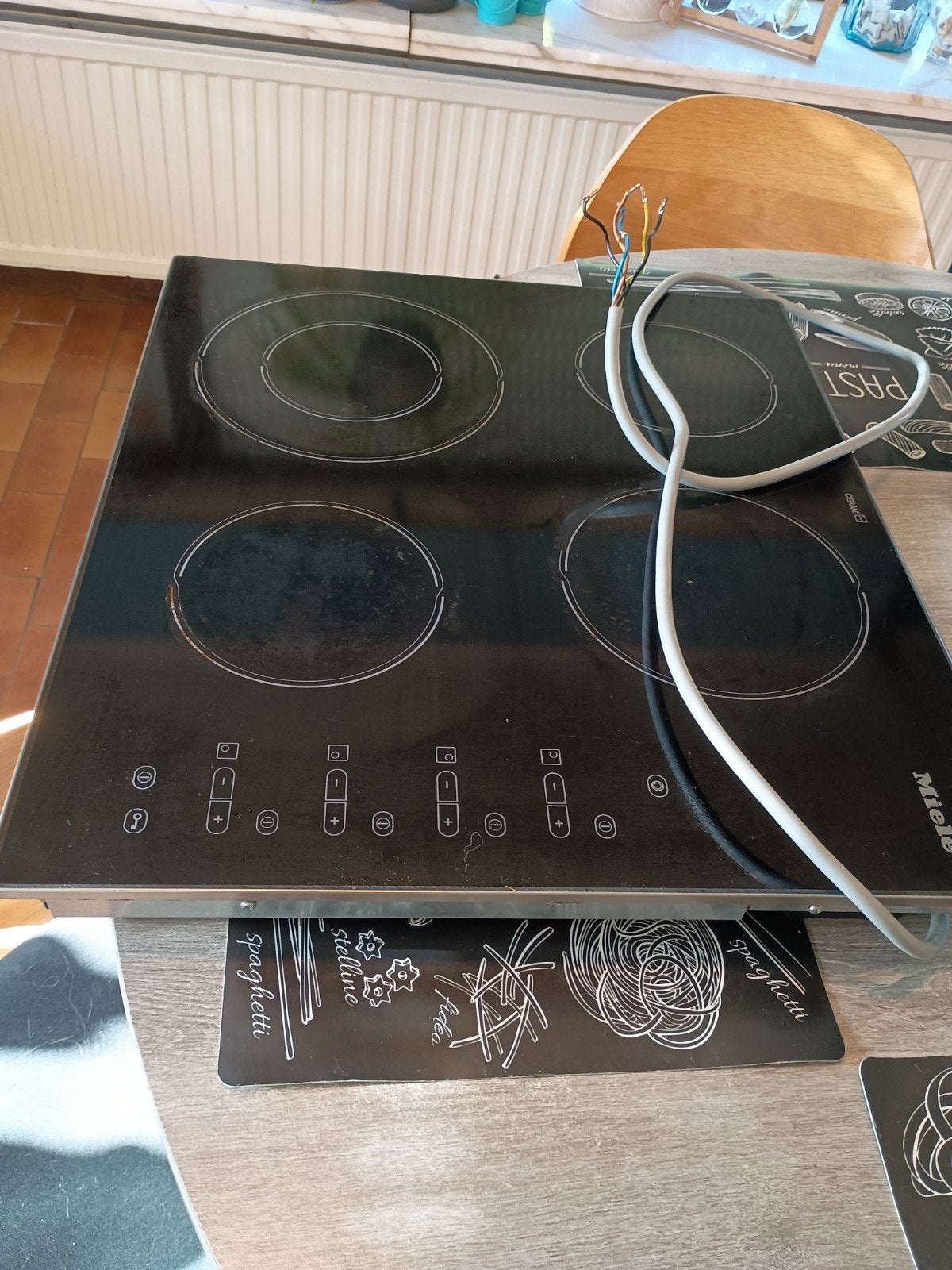electrische inbouw kookplaat Miele, Ophalen, Gebruikt