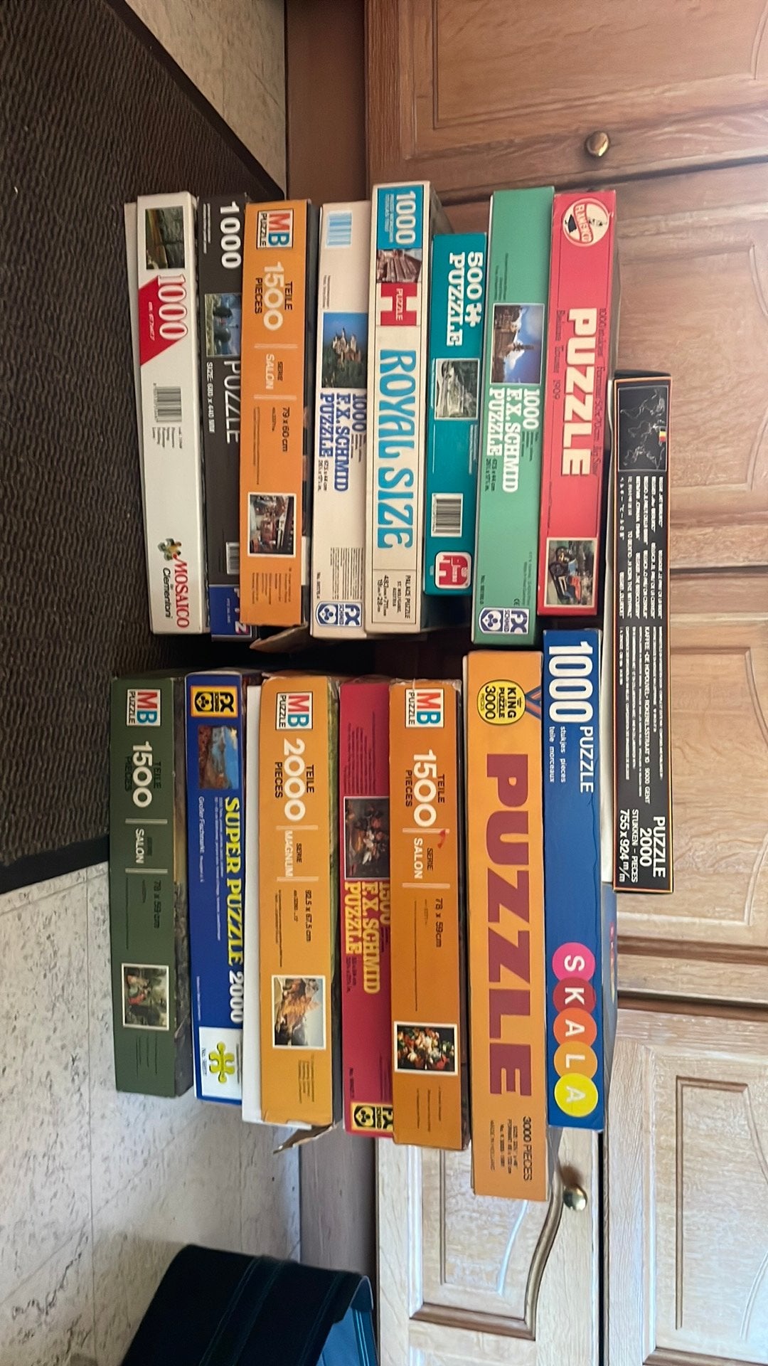 Lot puzzels, Hobby en Vrije tijd, Denksport en Puzzels, Ophalen, Meer dan 1500 stukjes, Gebruikt, Legpuzzel