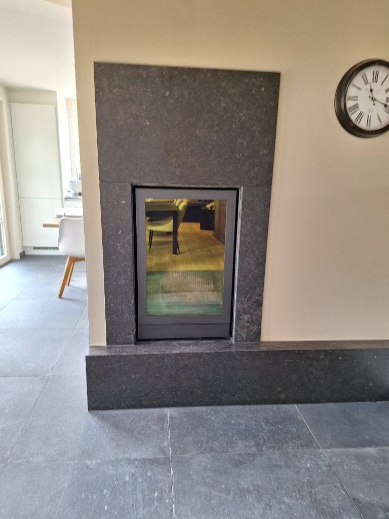 Inbouw houtkachel Nestor Martin, Huis en Inrichting, Haarden, Ophalen, Gebruikt, Inbouwhaard, Houthaard
