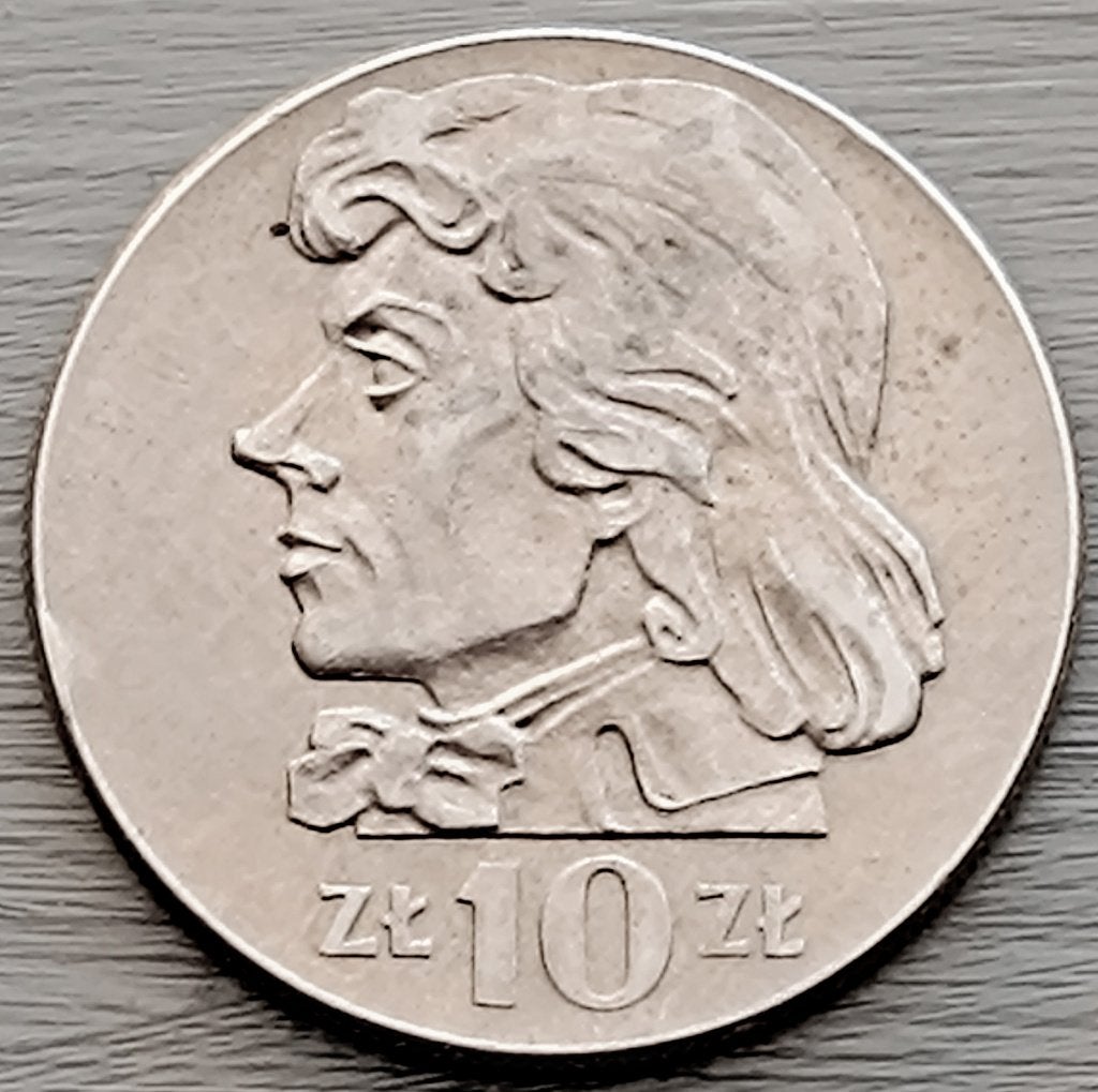 munt Polen 10 zlotych 1971 : Tadeusz Kosciuszko, Postzegels en Munten, Ophalen of Verzenden, Polen