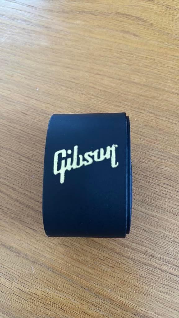 Gibson 100% lederen gouden logoband - nieuw, Ophalen of Verzenden, Nieuw, Elektrische gitaar
