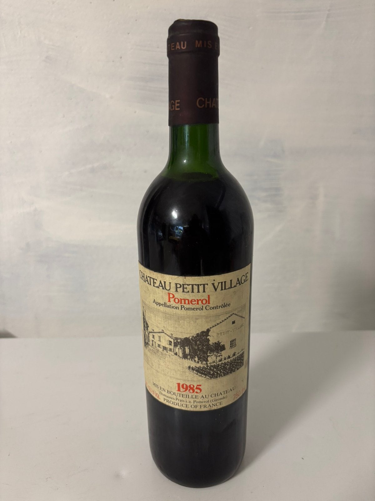 Chateau Petit Village Pomerol 1985, Collections, Enlèvement ou Envoi, Comme neuf