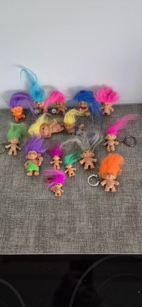 Lot vintage kleine trollen 15 stuks, Verzamelen, Ophalen