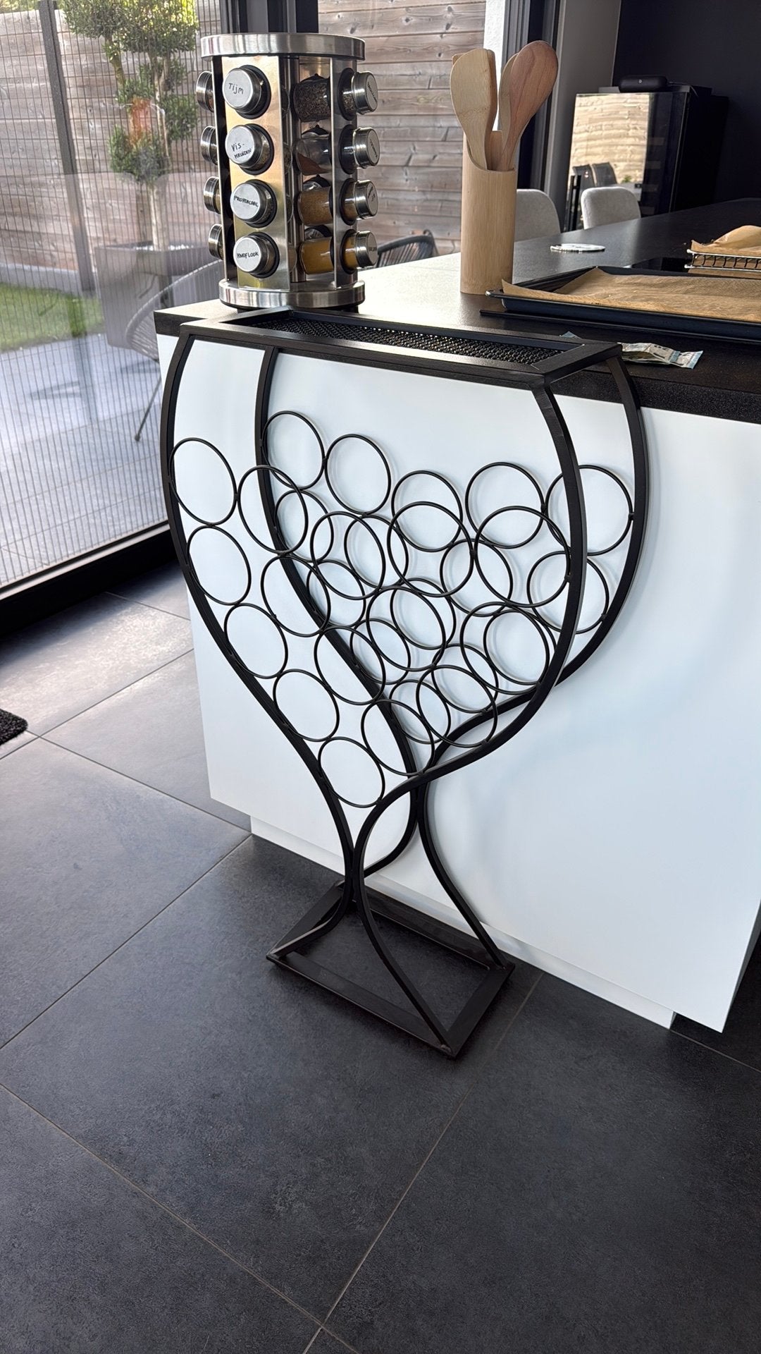 Wijnrek tekoop wijnglas, Maison & Meubles, Accessoires pour la Maison | Porte-bouteilles, 75 cm ou plus, Comme neuf, Enlèvement