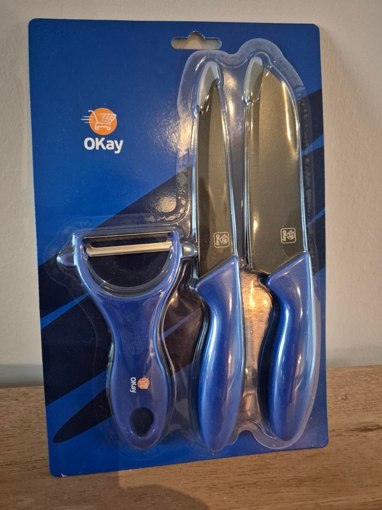 Set keukenmessen, Ophalen