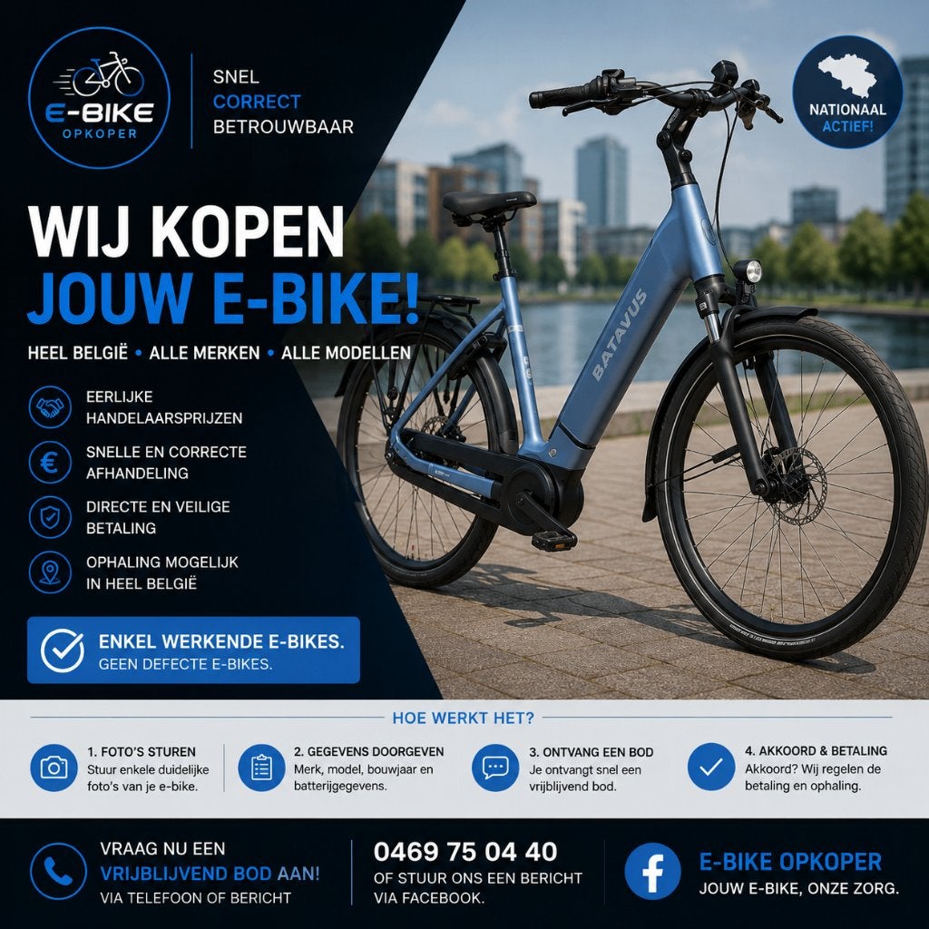 Elektrische fiets verkopen in regio Hasselt? Wij kopen in