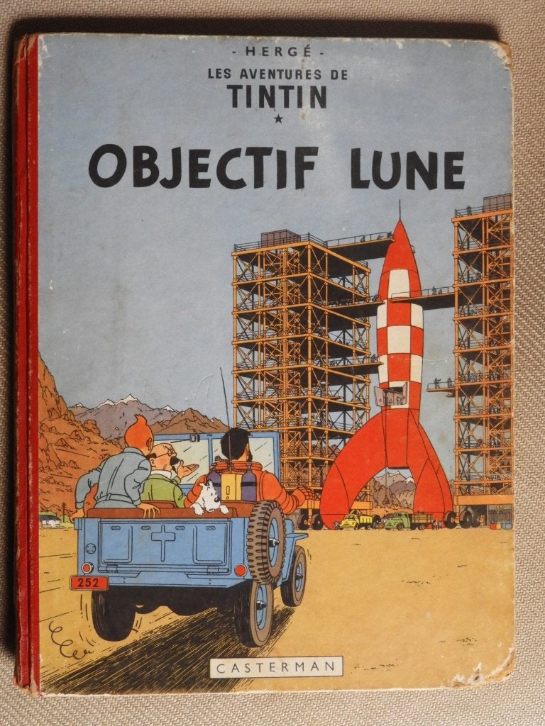 BD Tintin EO : Objectif Lune, Livres, Une BD, Enlèvement ou Envoi, Utilisé, Hergé.