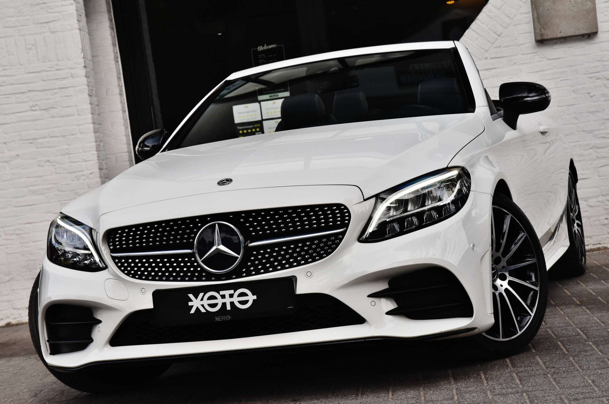 Mercedes-Benz C-Klasse 200 CABRIO AUT. AMG LINE NIGHT PACK *, Auto's, Automaat, Gebruikt, 4 cilinders, Alcantara
