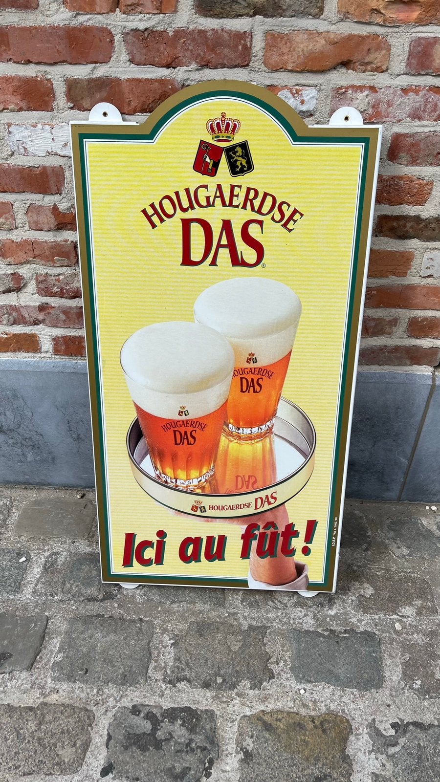 Panneau publicitaire Hougaerdse das., Enlèvement, Comme neuf, Panneau publicitaire