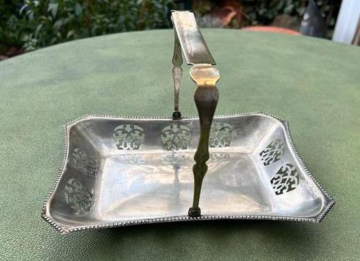 Panier de service - annees 1930 - plaqué argent, Enlèvement ou Envoi