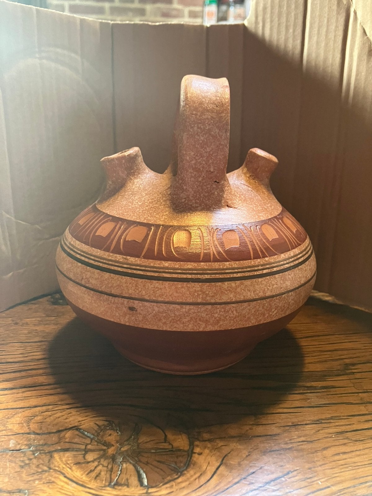 Terracotta Botijo kruik Spain, Ophalen of Verzenden
