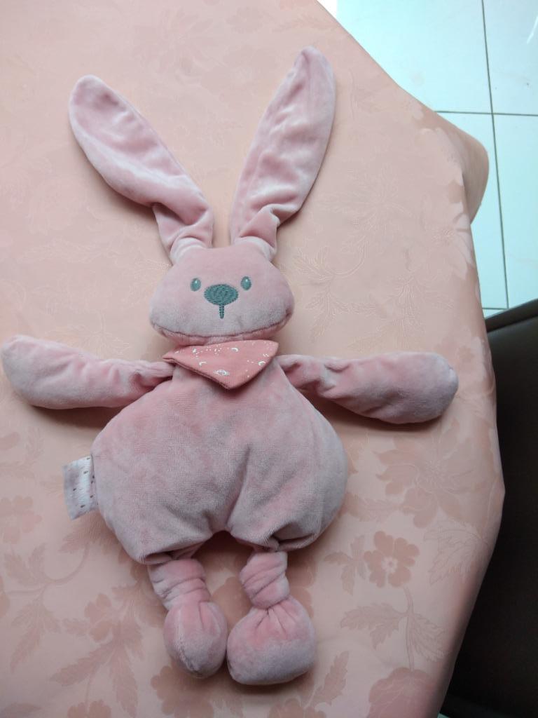 knuffeldoekje nattou roos konijn (doos 122), Ophalen, Nieuw, Konijn