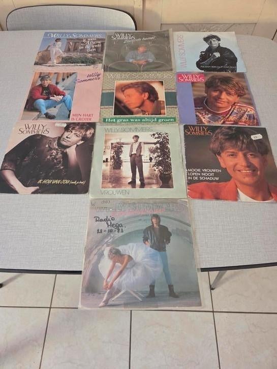 10 singels Willy Sommers, pakketprijs mogelijk, Ophalen of Verzenden, Zo goed als nieuw, Nederlandstalig, Single