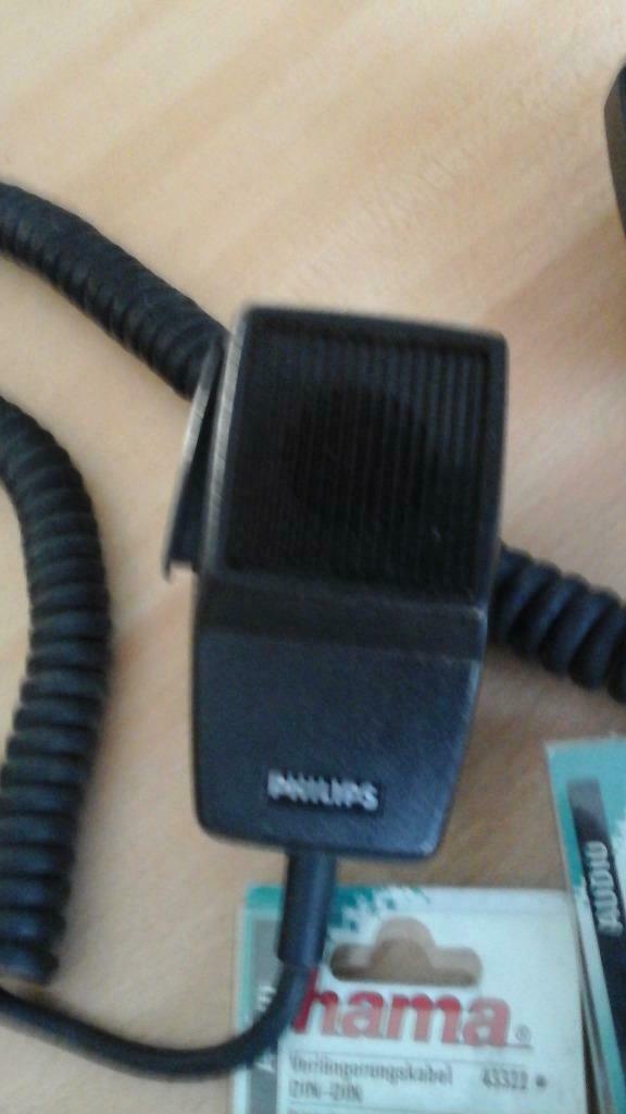 microphone Philips fiches DIN, Enlèvement ou Envoi, Comme neuf