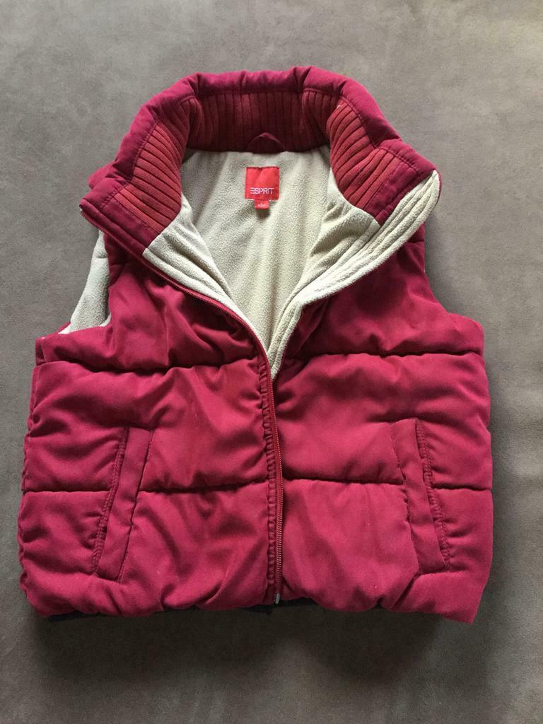 Doudoune Esprit rouge - Bordeaux sans manche taille 10 ans, Comme neuf, Garçon ou Fille, Manteau