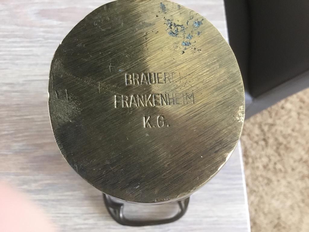 Wijwater beker in brons., Antiek en Kunst, Ophalen