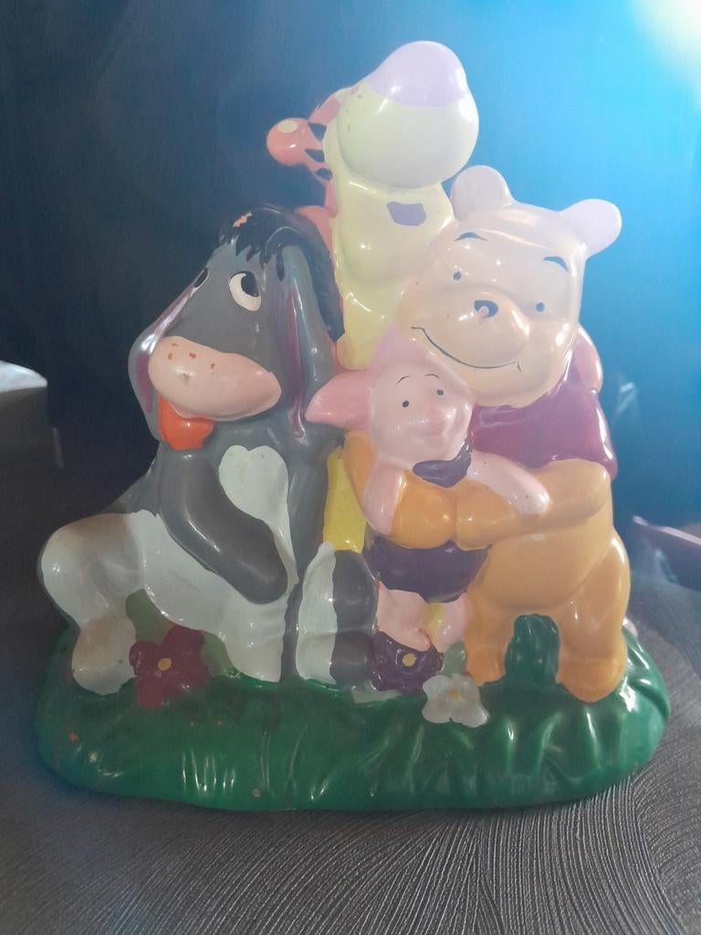 Winnie the pooh spaarpot van steen, Verzamelen, Spaarpotten, Ophalen, Zo goed als nieuw