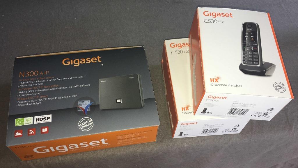 Gigaset basisstation en 2 handsets Gigaset C530 HX, Ophalen of Verzenden, Zo goed als nieuw, 2 handsets