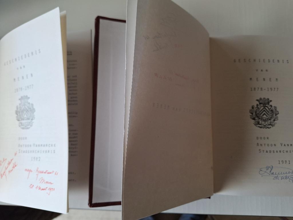 MENEN Heemkunde (26 boeken!), Ophalen, Gelezen