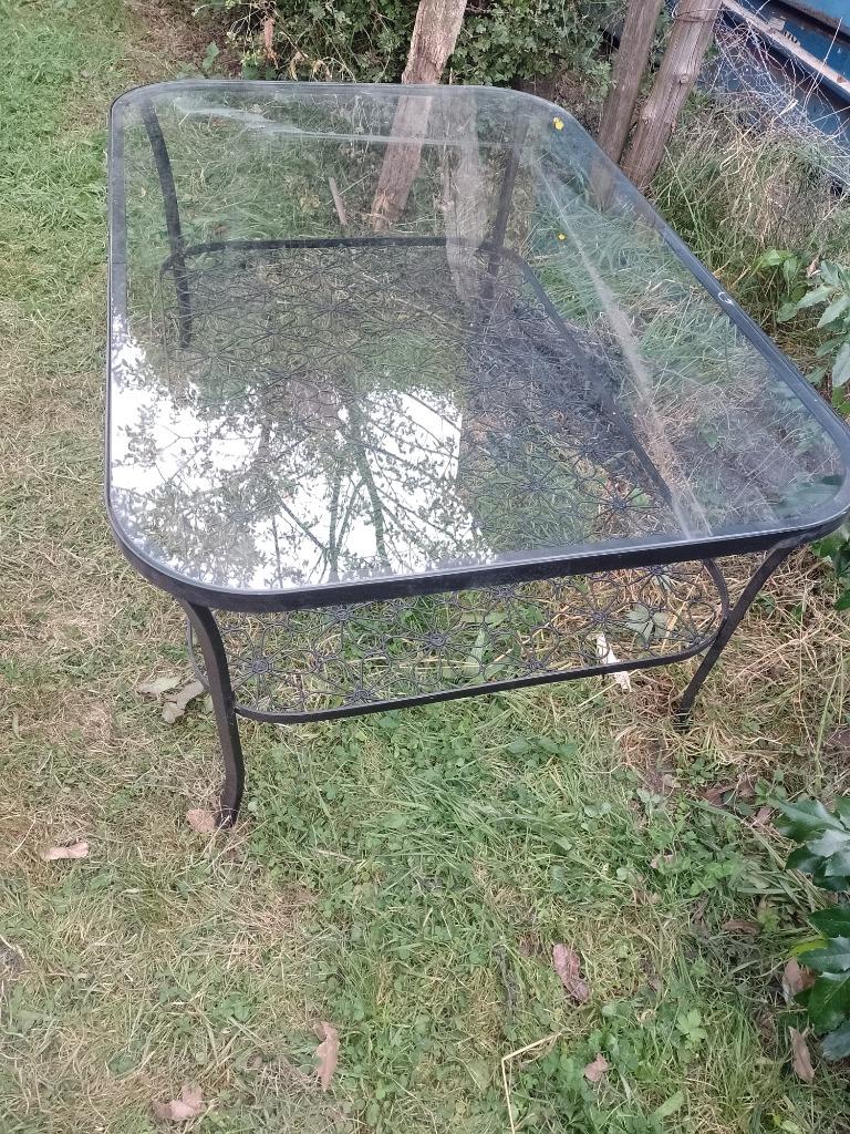 Table de salon, 150 à 200 cm, Comme neuf, Enlèvement, Ovale