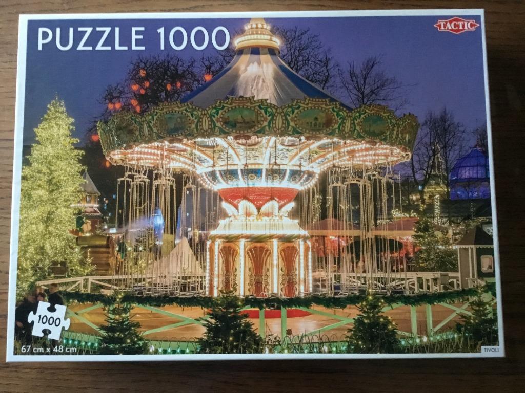 Puzzel Tactic 1000 stukjes Tivoli, Hobby en Vrije tijd, Denksport en Puzzels, Ophalen of Verzenden, 500 t/m 1500 stukjes, Gebruikt